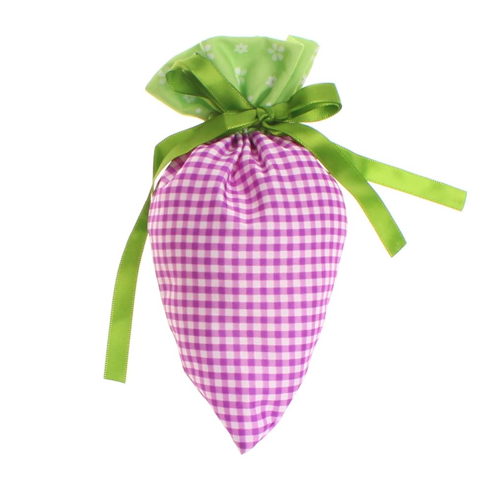 2025 Happy Easter New Carrot Shape Drawstring Fabric Cute Party Candy Gift Bags Large Capacity Candy Wrapping Gift Bags