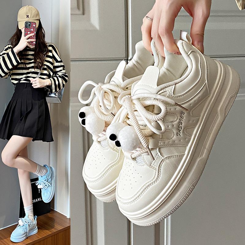 2025 Little White Shoes Children's Autumn New Korean Version Ins Female Students' Leisure Sports Versatile Board Shoes Street Shooting YM28