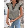 BITCED Camicette e camicie casual con scollo a V a maniche corte alla moda da donna
