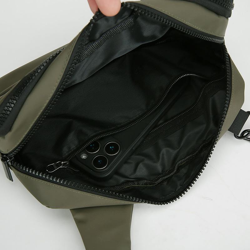 Herren Outdoor Brusttasche Umhängetasche Multifunktionale Umhängetasche Wasserdichte Kuh Handy Tasche