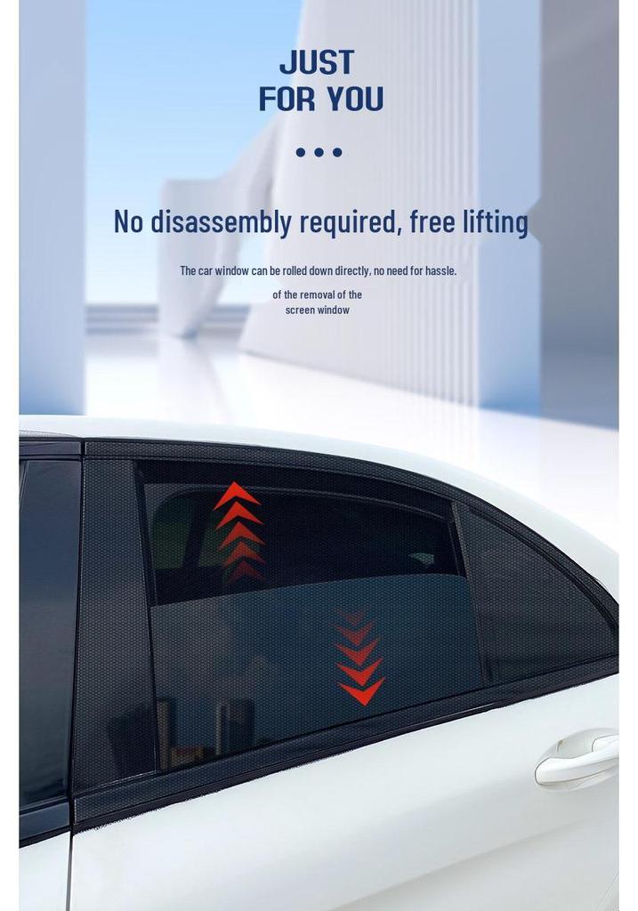 Car Door Mosquito Screen Mesh: Insect-Proof Sunshade for Windows