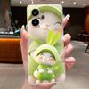 For Realme GT 6/6T/Neo6/Neo6 SE Bumper Soft Silicone TPU Clear Casing Fashion Cartoon Rabbit Painted Anti-fall Soft Cover