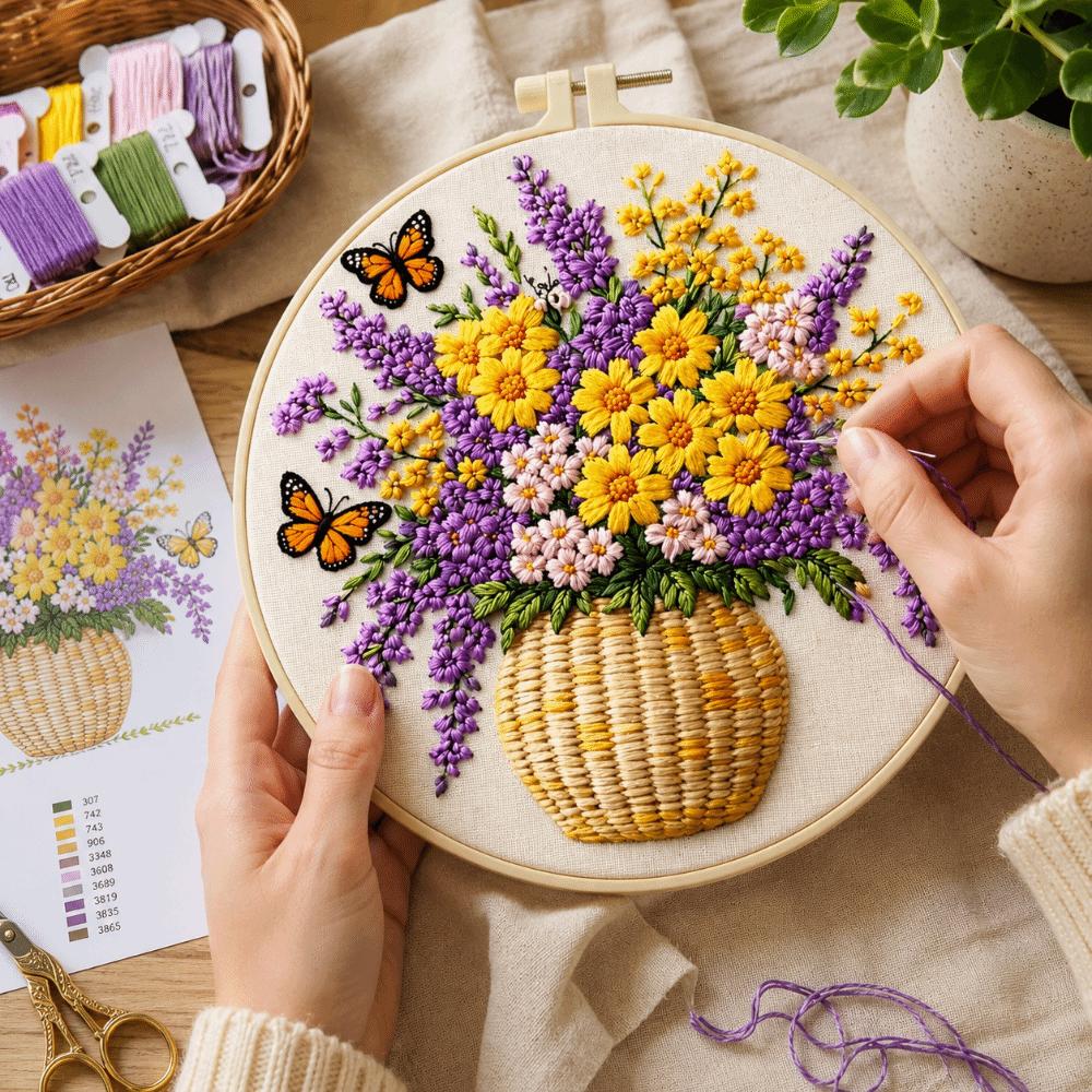 DIY Embroidery Kit Cat Needlework Craft Creative Punch Needle Kits  Gifts