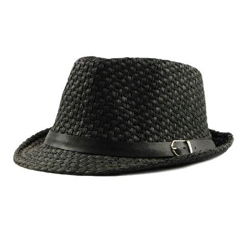 Summer British Sun Hat Men's Soil Female Jazz Hat Beach Fashion Sunscreen Breathable Straw Hat Top Hat Casual Trendy Hat