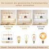 Suspension salle à manger - NETTLIFE - 4 ampoules E27 - Blanc tissu rustique - Métal 80x15x175 cm