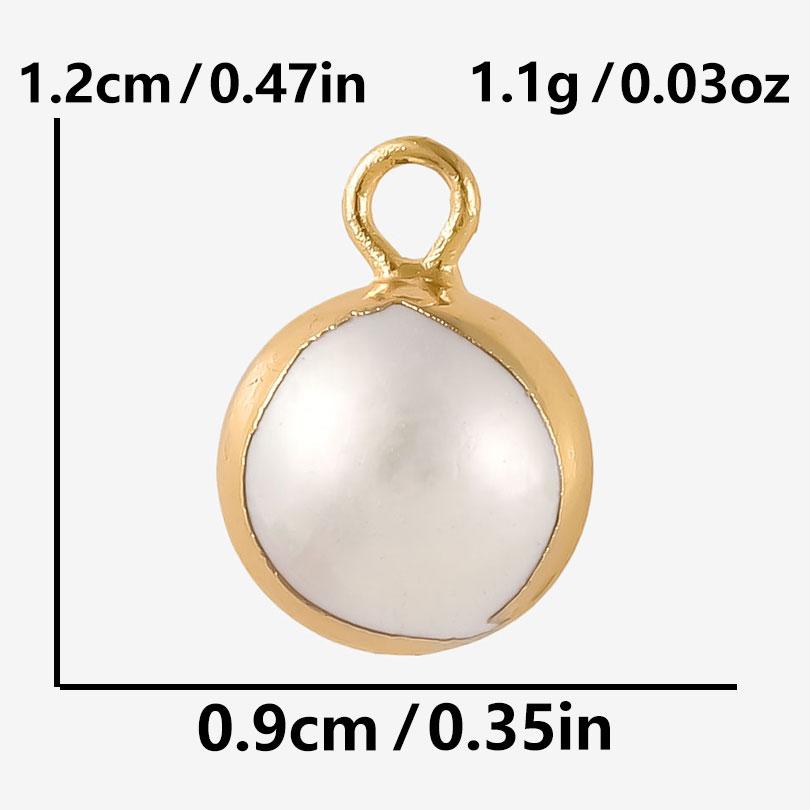 

3pcs Real Natural Shell Pendants For Jewelry Making Supplies Geometric Round Cross Star Pearl Charm DIY 304 Stainless Steel Ring