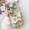 For Infinix Hot 8 Phone Case Hot 8 Lite Hot8 X650 X650C X650B X650D Elegant Floral Cat Pattern Black Silicone Soft TPU Cases