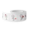 Valentine's Day Heart Figure Stickers Decorative Stickers Labels for Anniversaries Wedding (500Pcs/Roll) Gifts top sale