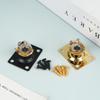 Electric Guitar Jack Output Plate Guitar Output Jack Plate Square Shape Metal Compact Guitar Jack Socket Plate Guitar
