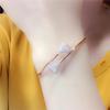 Purple Gold Color Gold Fashion Personality Temperament Exquisite Rose Gold Plated Shiny Diamond Inlaid Small Skirt Bracelet