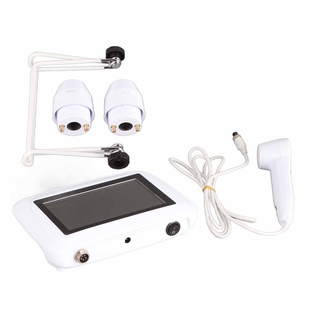 Scalp Moisture Tester 5 Inch Rechargeable Scalp Hair Follicle Oil Moisture Magnifying Detector Analyzer Skin Pigment Tester