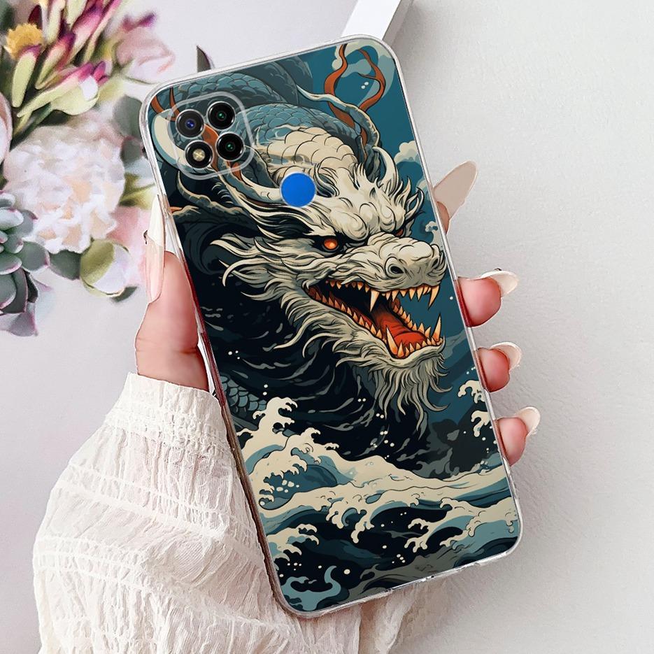 For Xiaomi Redmi 9C Case 6.53'' Cute Love Heart Painted Cover Soft Slim Phone Case For Xiaomi Redmi 9C NFC Redmi9C Fundas Bumper