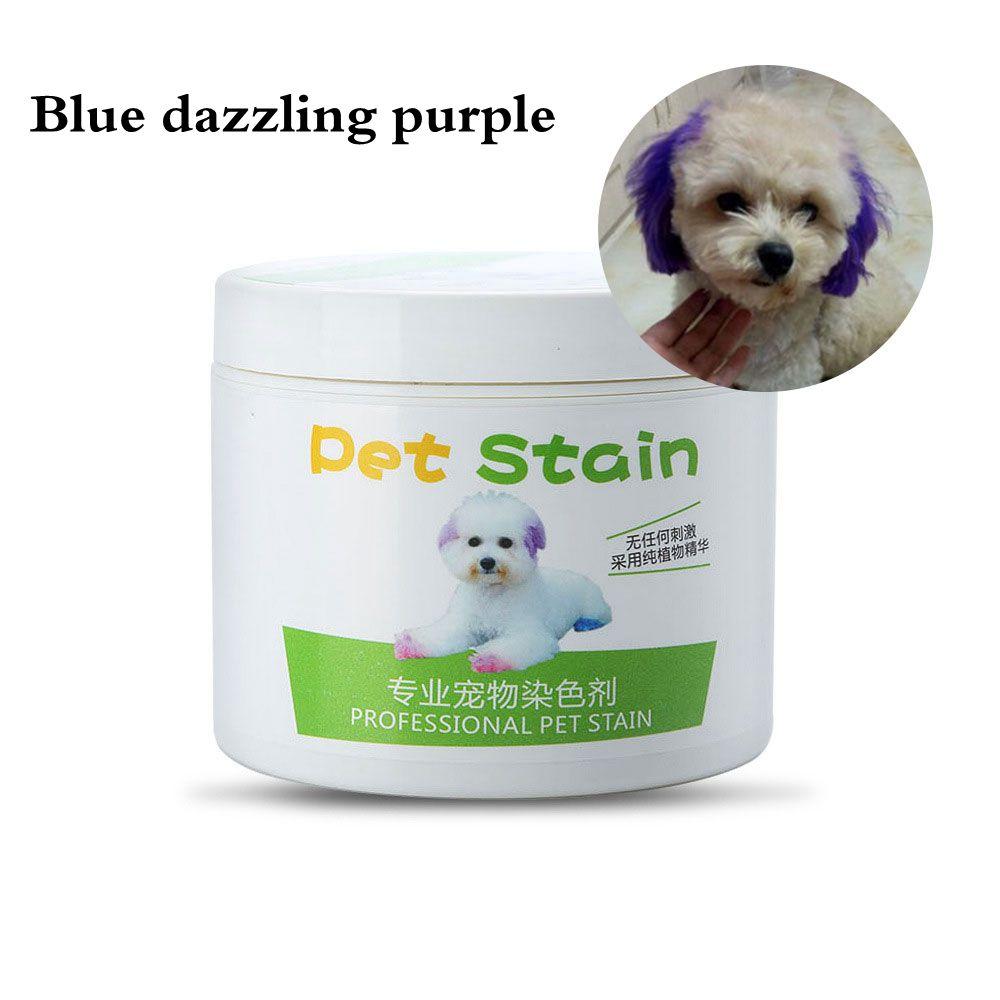 100g Semi-permanente Haarfärbcreme für Hunde, hochpigmentiert, bunte Hundefell-Aufhellung, Farbstoff-Pigment-Zubehör für Zuhause
