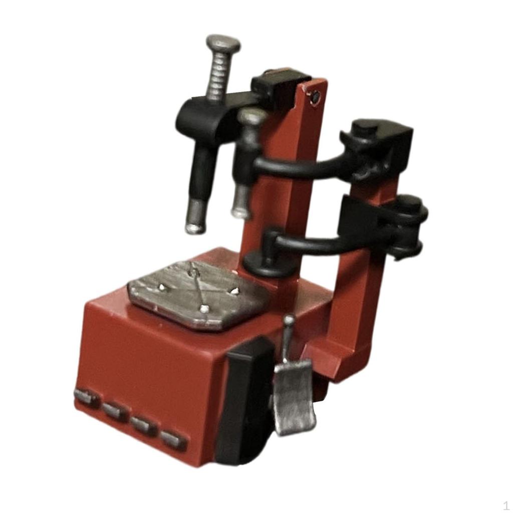 1/64 Tire Changer Model Simulation Movable Decorative Mini Vehicles Toys for Repair Shop Parking