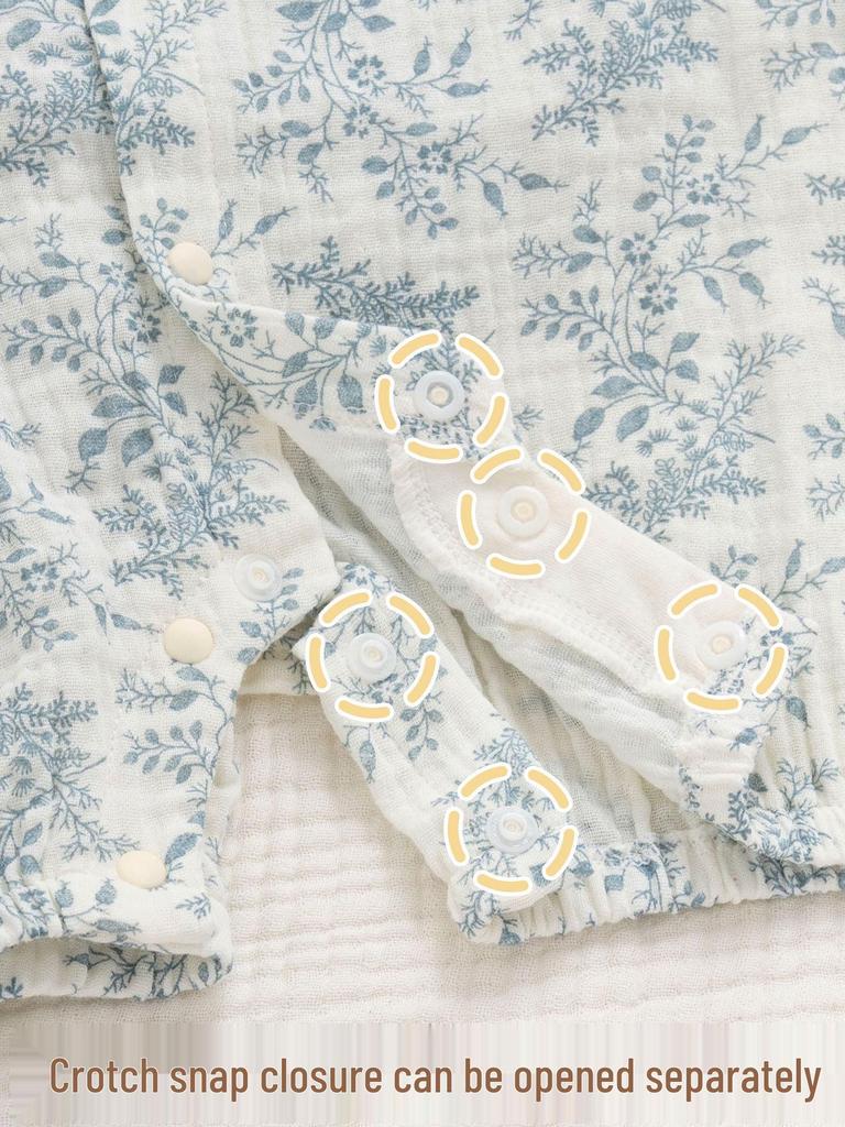 Entzückendes Sommer-Strampler-Set mit Blumenprint für Baby-Mädchen - 0 bis 12 Monate