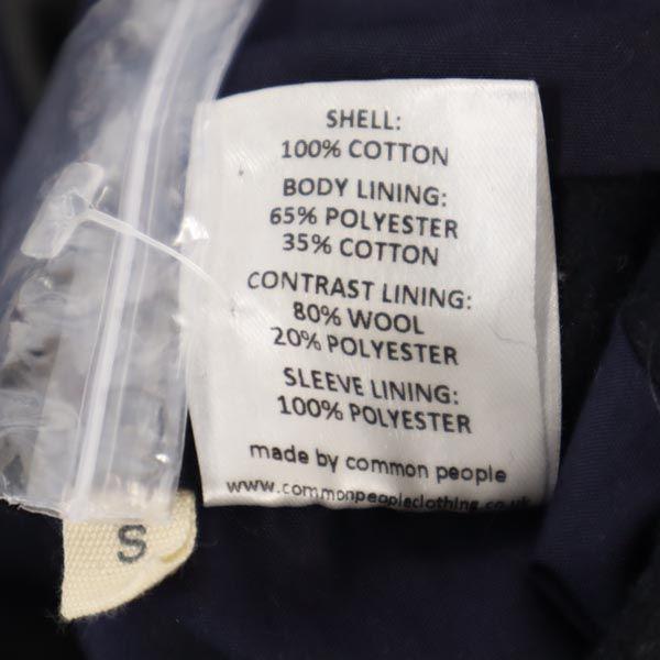 Kabát COMMONPEOPLE ze směsi vlny s kostkovaným vzorem S námořnická modř x zelená Pánský použitý