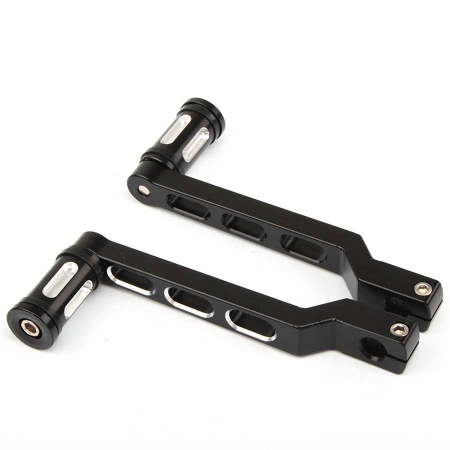 Black CNC Rear Shift Lever Shifter Pegs for Road King Street Electra Tour Glide