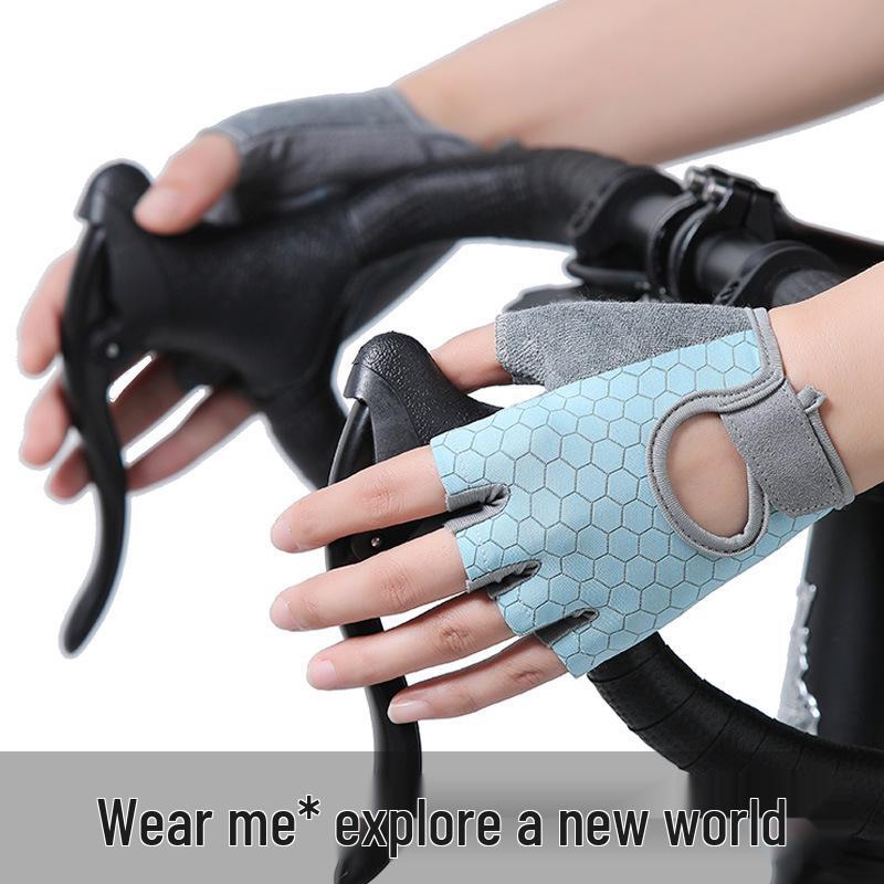 Breathable Non-Slip Half Finger Workout Gloves: Wear-Resistant & Anti-Blister
