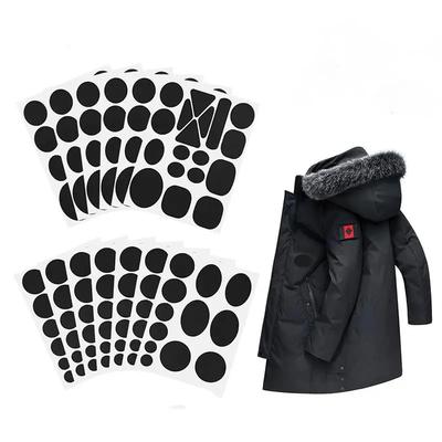Self Adhesive Black Patches For Down Jackets Pants Clothes Repair Washable Patch Apparel Sewing Fabric