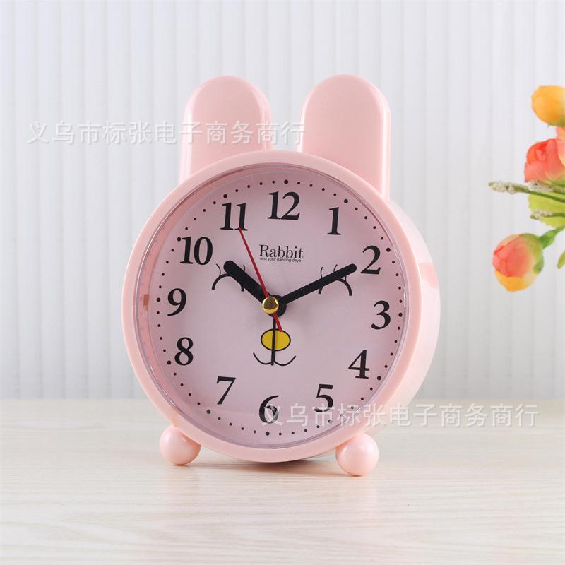 Fashion silent alarm clock student dormitory small alarm clock children's bedroom desktop clock cartoon