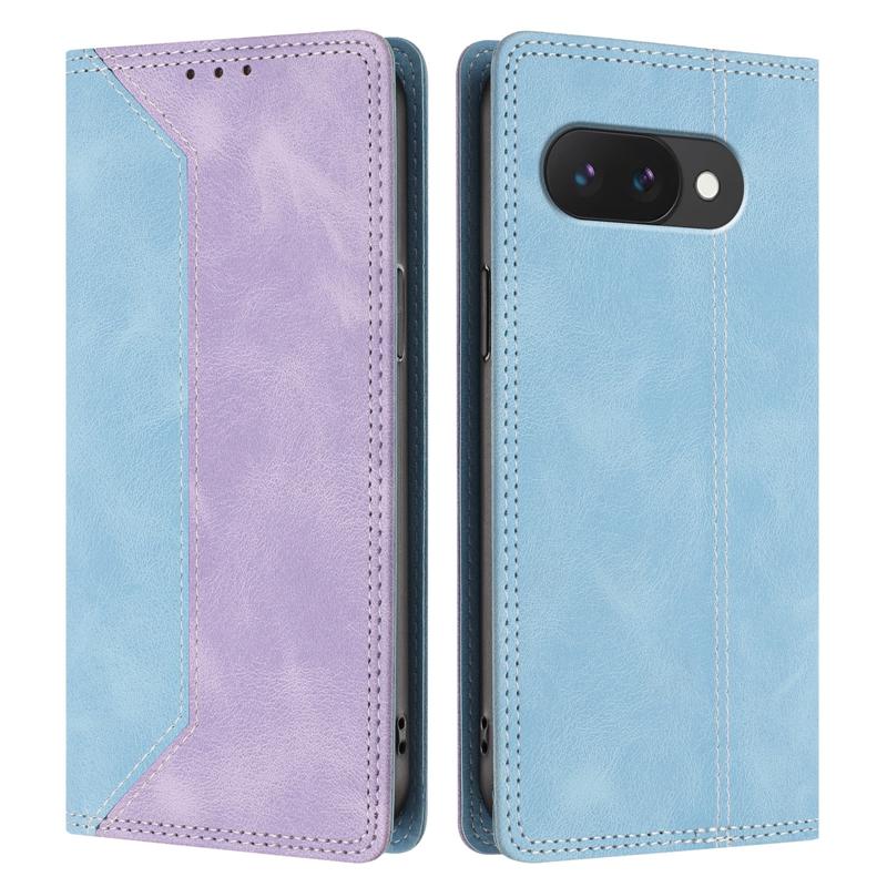 For Google Pixel 10A Case Magnetic Flip Case for Funda Google 10A Pixel 10a GE1GQ Phone Cover Fashion Color Block Leather Etui
