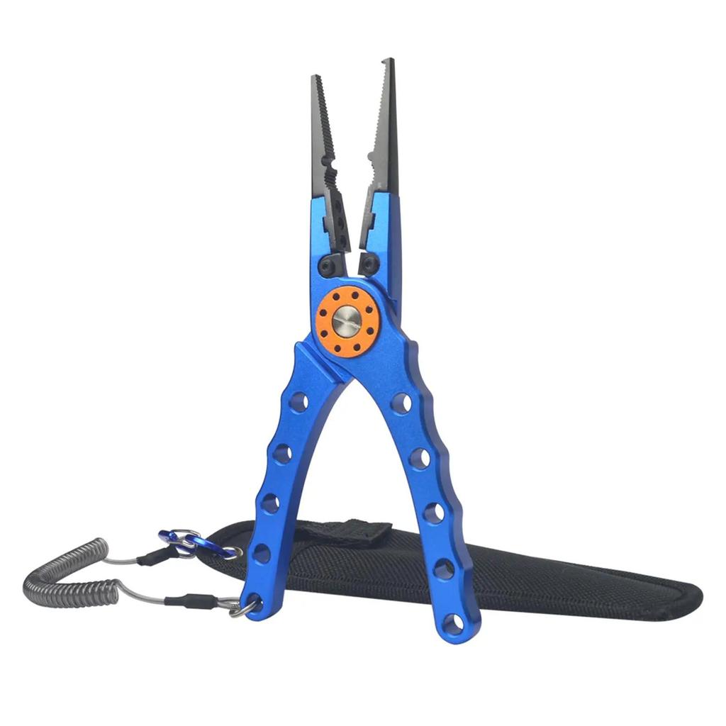 Fishing Pliers Aluminum Alloy Lure Plier Fishing Tools Line Cutter Multifunctional Knot Scissors Hook Remover Fishing Equipment