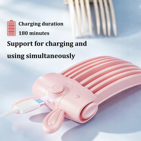 Easy Hair Styling Accessory 1/2Pcs Heated Volume Clip, Cordless Root Lifter Comb with 2 Fast Heating Volumizer Heat Settings, USB Rechargeable