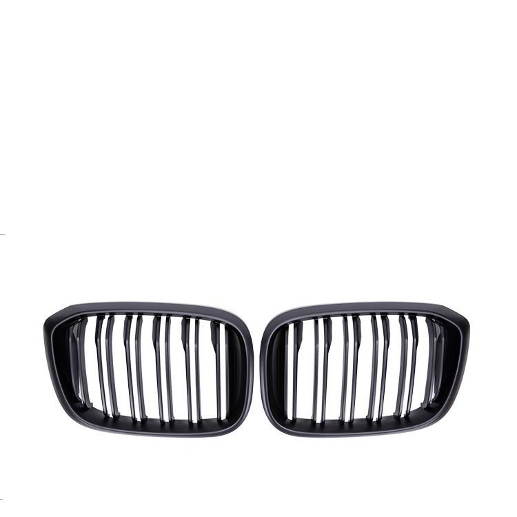 

2 ШТ. Глянцевая черная решетка радиатора типа ноздри переднего бампера для BMW X4 G02 2020 Передняя решетка Гоночные решетки Автоаксессуары D-Matte Black
