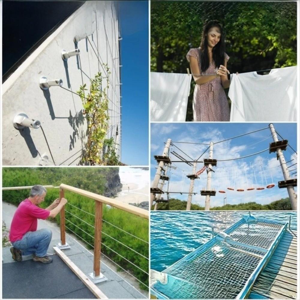 Stainless Steel Stainless Steel Wire Rope Aluminum Sleeve Terminal Safety Rope  Awning