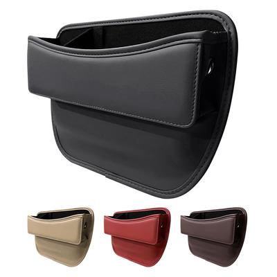 2 Pièces Poche de Rangement Intérieur de Voiture Cuir Multifonction Boîte de Rangement Poche Sièges Remplisseur d'Espace Sac de Rangement Pièces Intérieures de Voiture