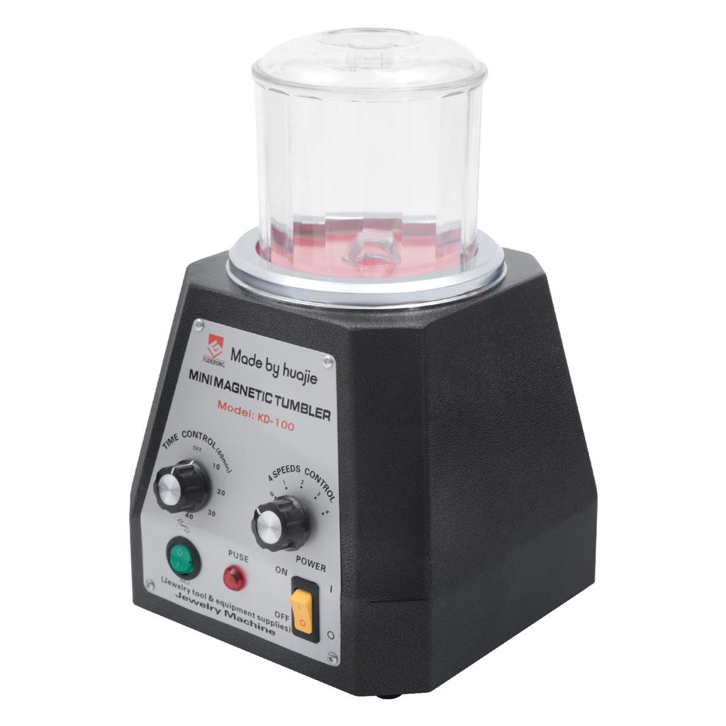 Professional Magnetic Polisher Machine 110V 3500RPM Jewelry Polishing Tool for Metal Finishing Rust Removal