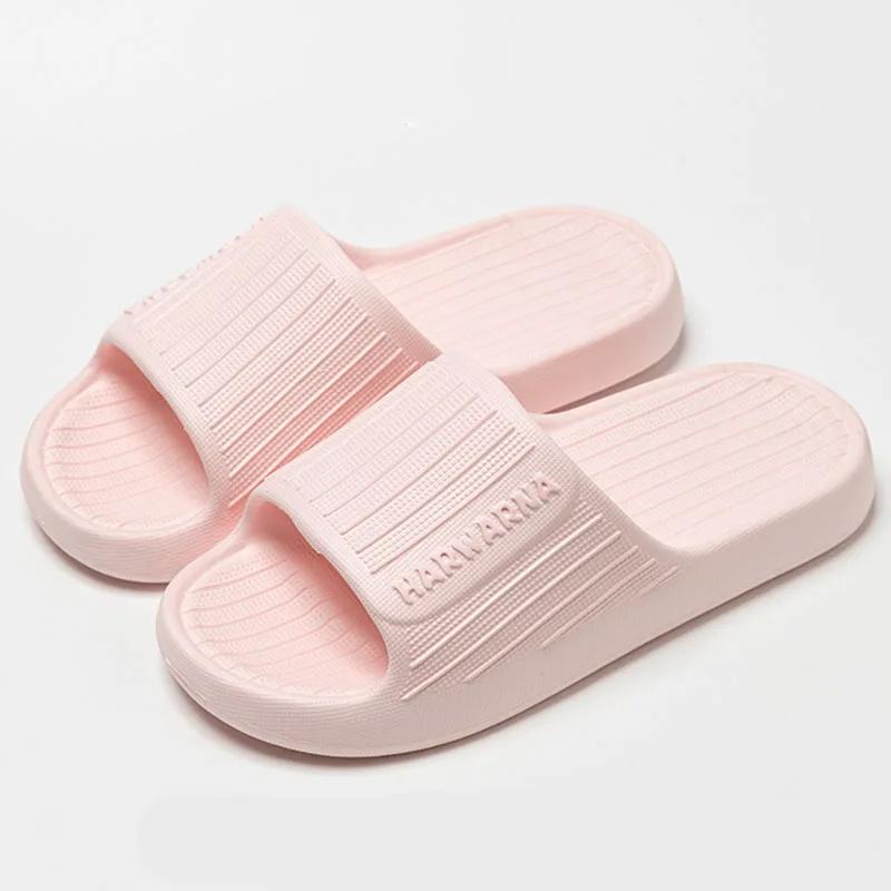 Fashion Thick Bottom Cloud Slippers Women Summer Comfort Soft Sole Platform Slides Woman 2025 Light Indoor Non-Slip Couple Slippers