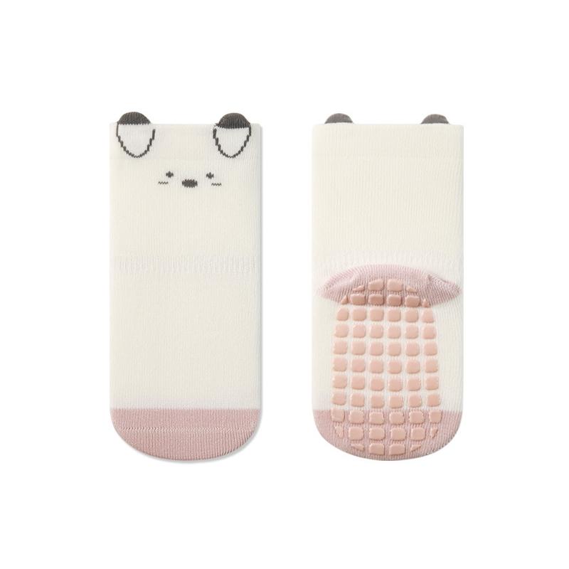 Cartoon Baby Floor Socks Anti Slip Children Socks Non-slip Sole Toddler Socks Wear Resistant Kids Floor Socks For Girls And Boys L белый