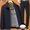 2025 Men's Autumn/Winter Thickened Outerwear Set for Middle-Aged and Elderly Dads and Grandpas