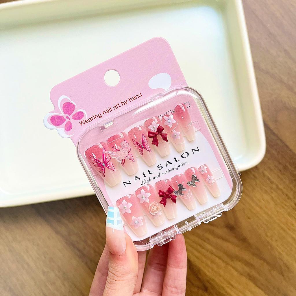 Pegatinas de Uñas Portátiles de Dibujos Animados para Niñas - Estilo Largo Blanqueador de Uñas, Nuevo Diseño 2026 para Uñas de Niñas Medianas y Grandes