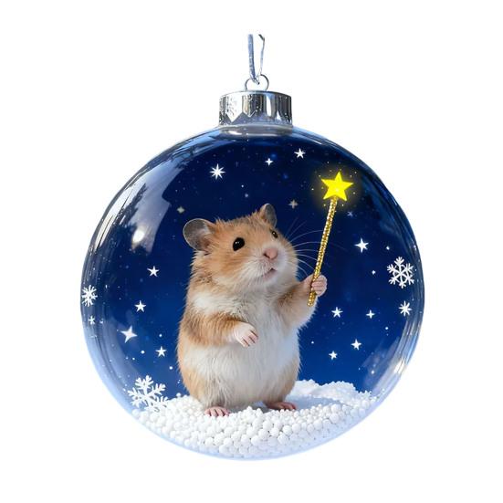 Weihnachts-Frosch-Ornament 2D Flacher Acryl-Anhänger Wildtier Baumschmuck Festliche Raumdekoration Bedeutungsvolle Geschenke für Kinder