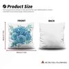 4 Fundas Cojín Florales Primavera - Rosas Azules Y Peonías Blancas Con Hojas Vers Exuberantes, Fundas Almohada Cuadra