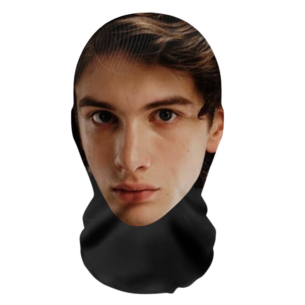 3DPattern Mesh Face Mask Head Cover Party Cosplay Props Funny Face Printed Head Scarf Famous Person Ice Silk Sunscreen Head Mask
