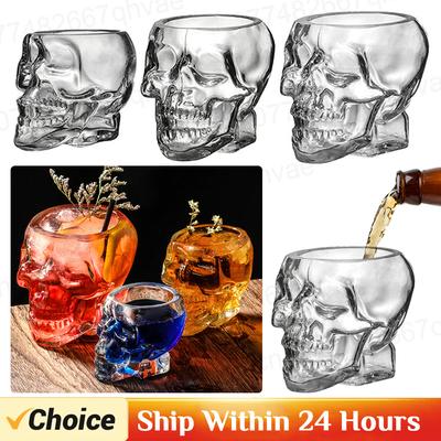 Bones Armor Warrior Skull Designed Wine Glass Cup Mug Gothic Drinking Skull Cup for Home Barware Whiskey Wine Water Drinkware