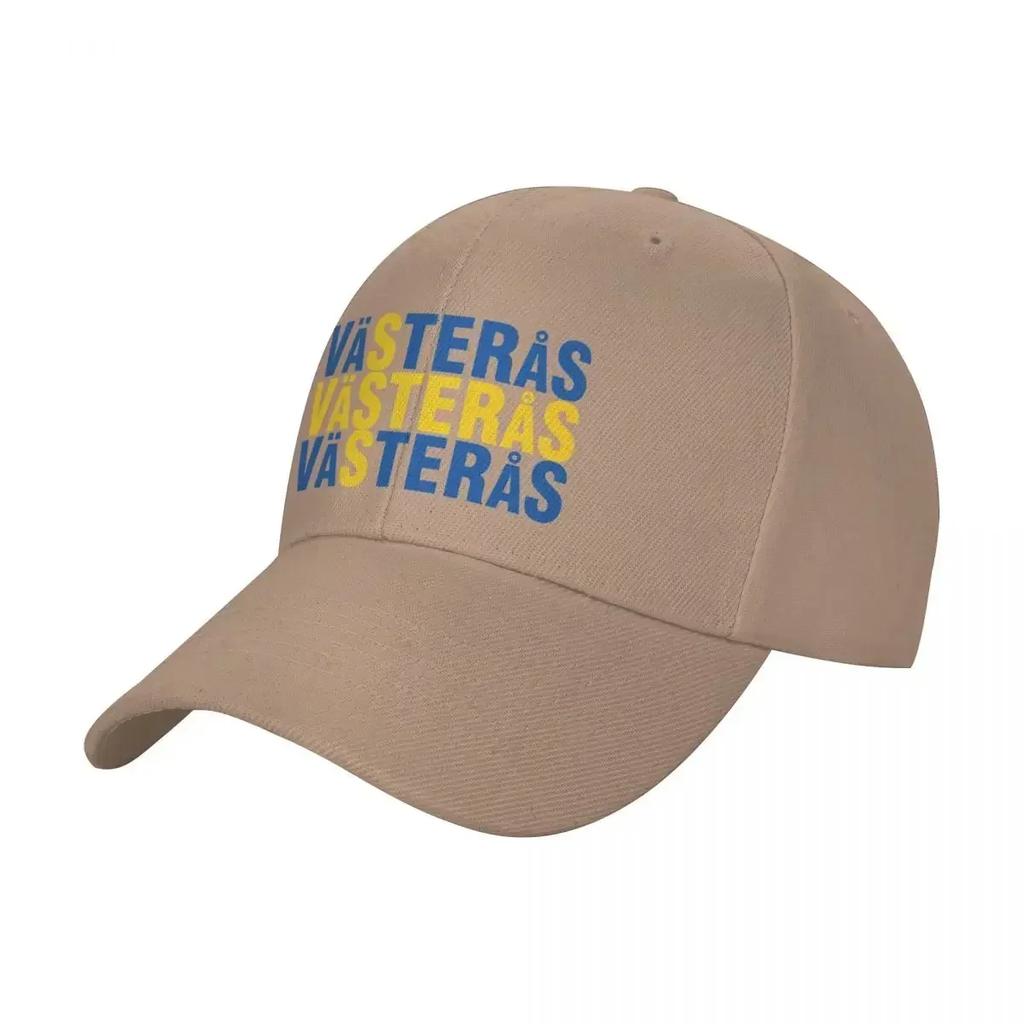 Vasteras Sverige Flagga Baseball Cap Icon Wild Ball Hat Rugby Mens Caps Womens