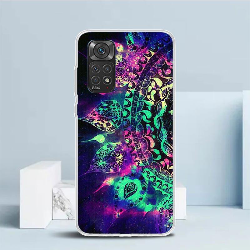 Mandala Sunflower Mandala Phone Case For Xiaomi Redmi Note 15 14 14S 13 12S 12 Pro Plus 11S 11 11T 11E 10S 10 + Soft TPU Back Co