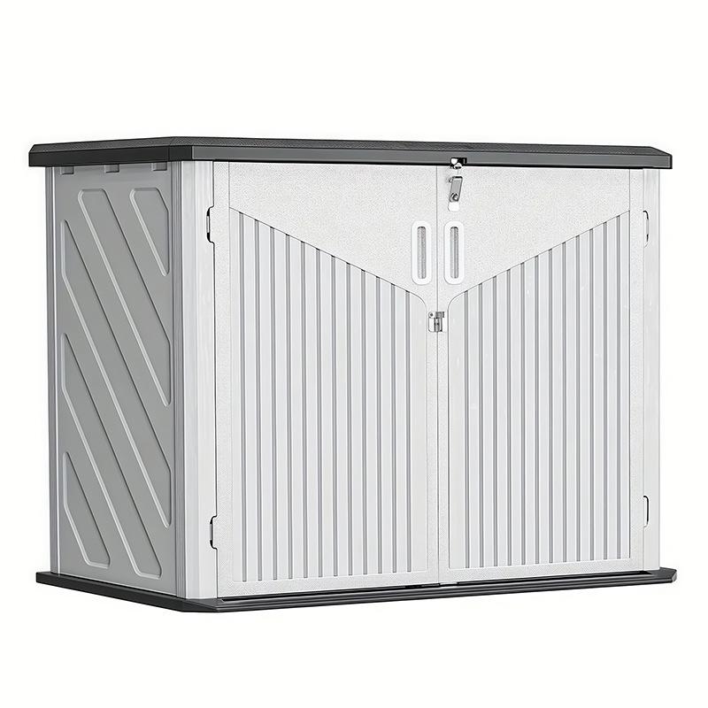 Outdoor HDPE Garden Storage Cabinet for Tools and Sundries