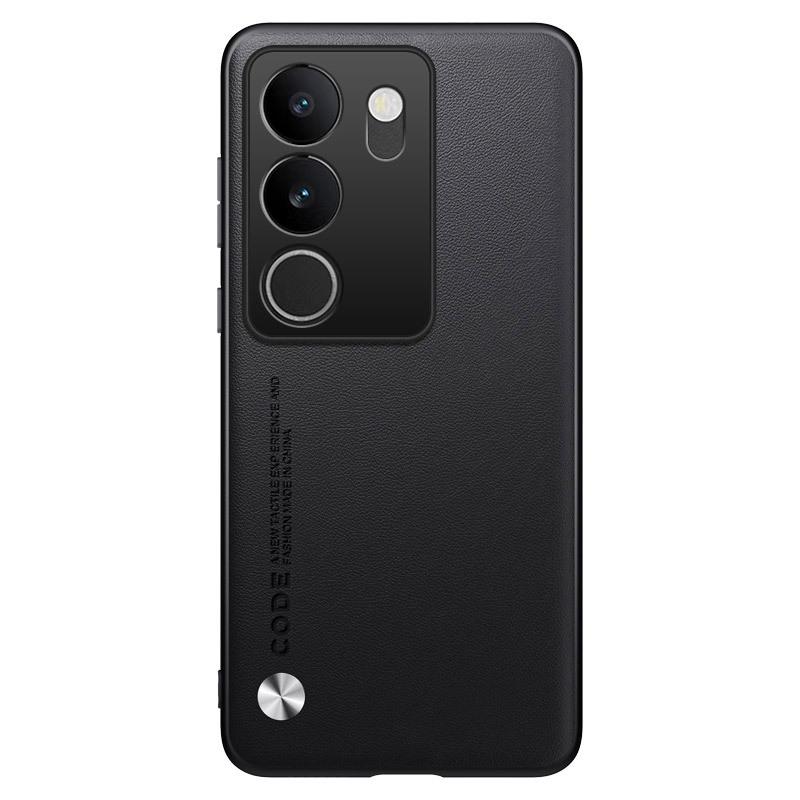 New Protective Cover for Vivos17Pro, S16e, S15, and S12 with Kevlar Anti-fall Feature In Official Plain Leather Design.