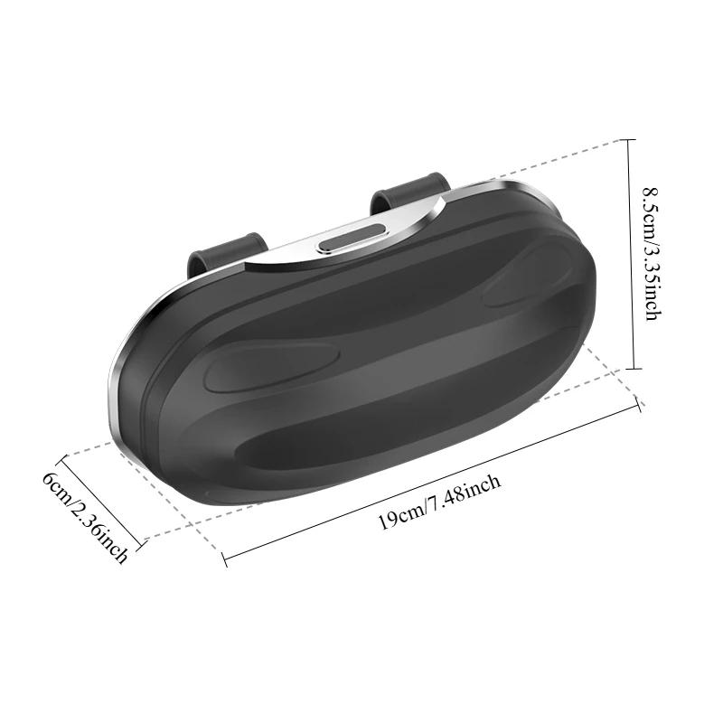 Car Glasses Box Press Switch Sun Visor Glasses Holder Internal Soft Fabric Scratch Resistant Shock-proof Eyeglasses Storage Case