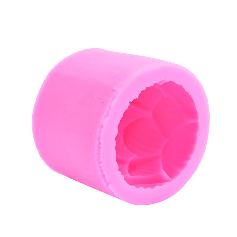 Silicone 3D Lotus Flower Shape Soap Silicone Mould Diy Soap Mould Cake Supplies розовый