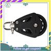 Upgraded High Load Sheave Block Universal-Head Single Pulley Swivel Shackle Sailboat Plain Bearing Block Rope Runner Accessories