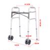 Heavy-Duty Folding Walker with Wheels for Seniors, Adults, Medical Walker, Bariatric Walker,Extra Wide Front Wheel Walker