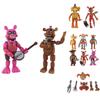 Collectible Set Of 6 Five Nights At Freddy's Light Up Action Figures With Movable Parts
