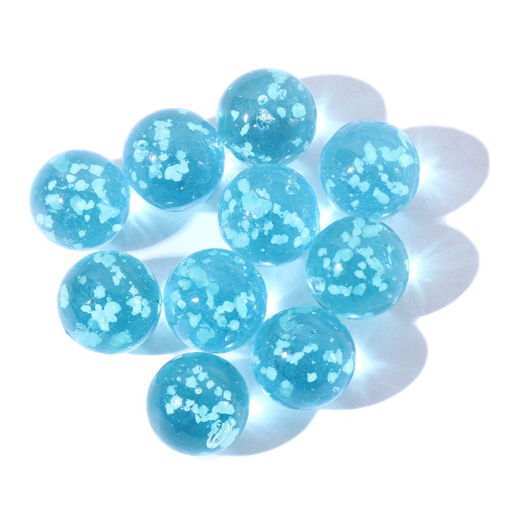 10pcs/pack Luminous Glass Balls Children Toys 12mm Cream Console Game Pinball Machine Cattle Small Marbles Pat Toy Beads