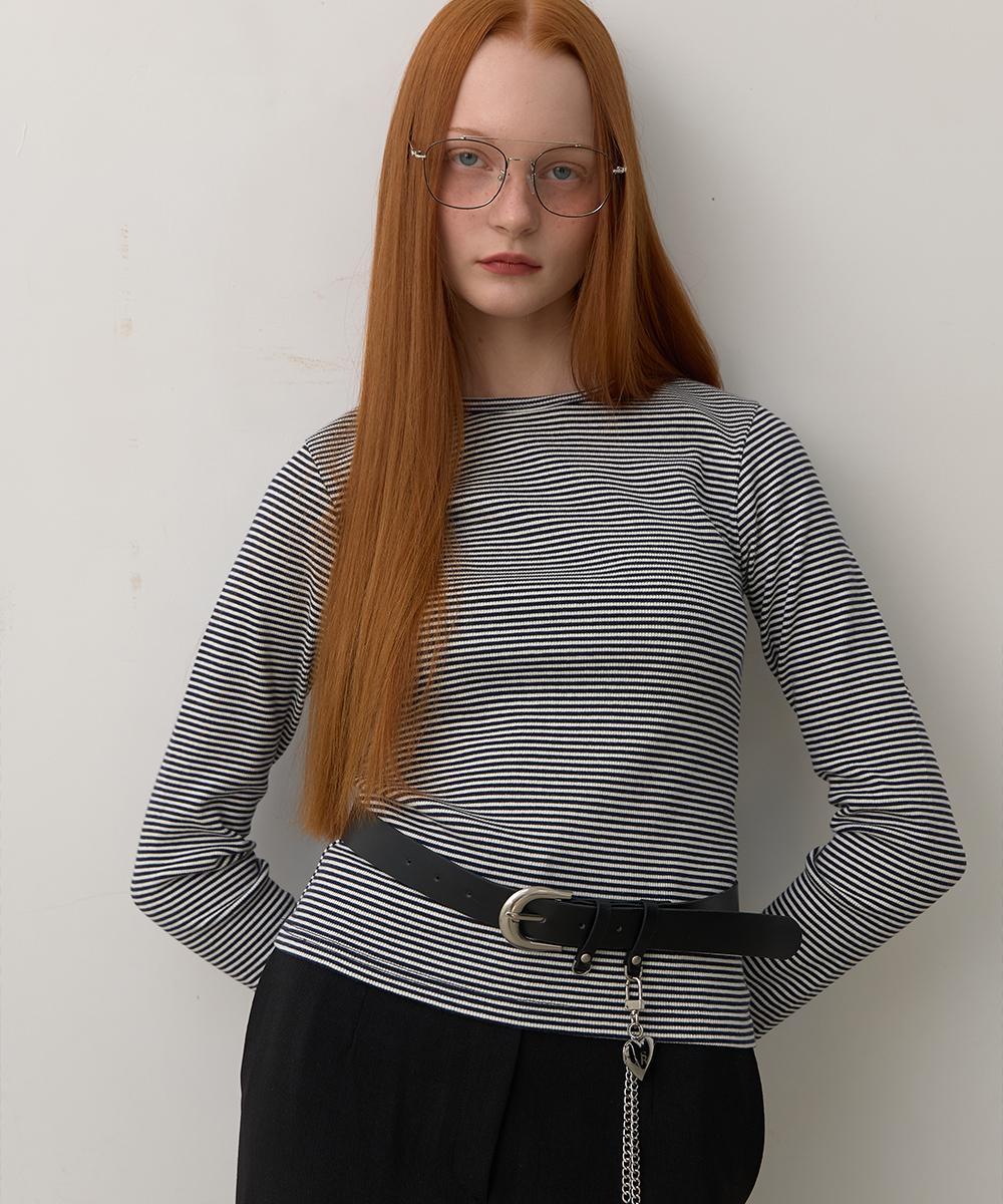 320 Showroom Noah Stitch Stripe Tee Navy Navy/Free
